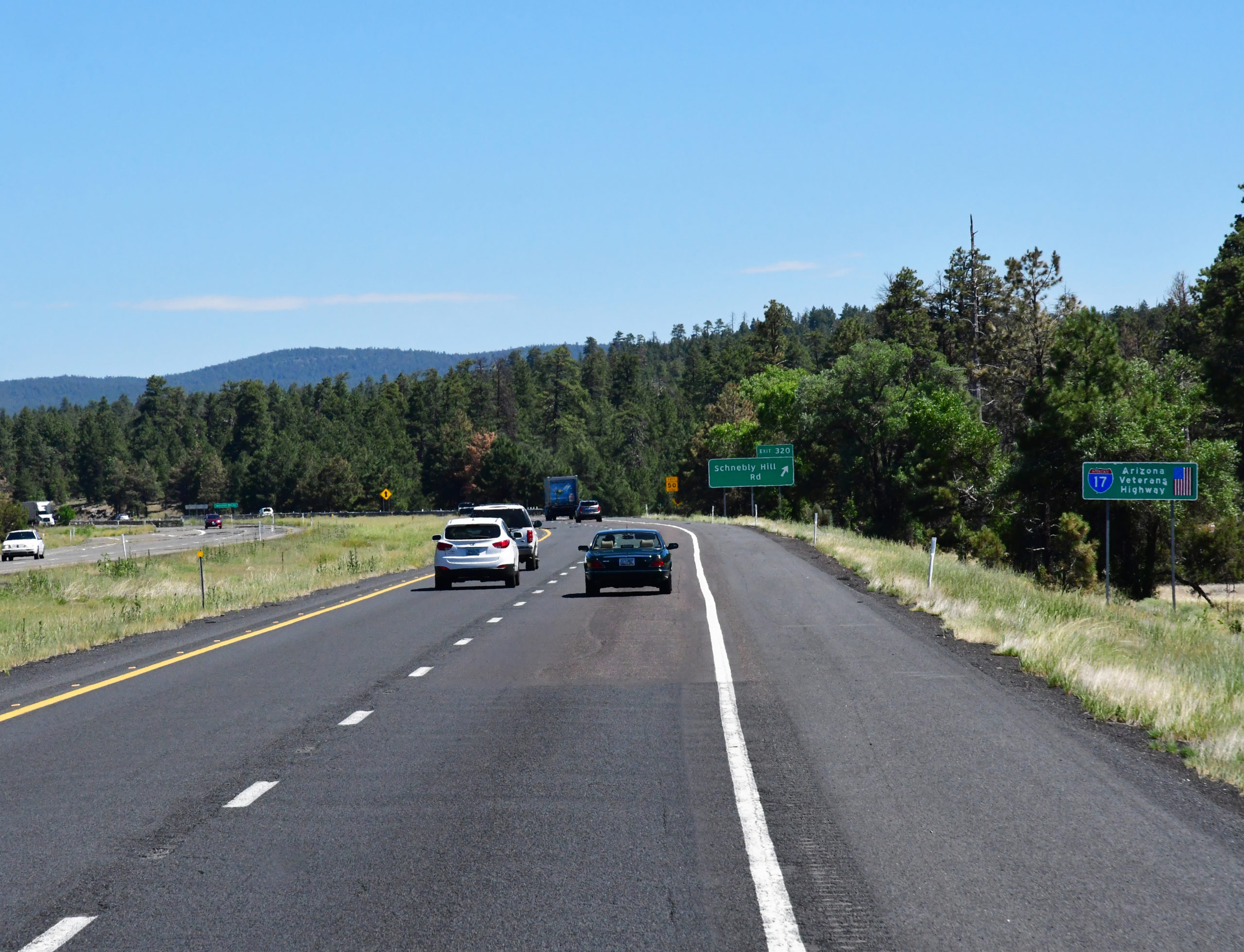 cars on highway