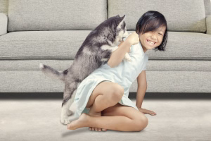 girl-and-dog