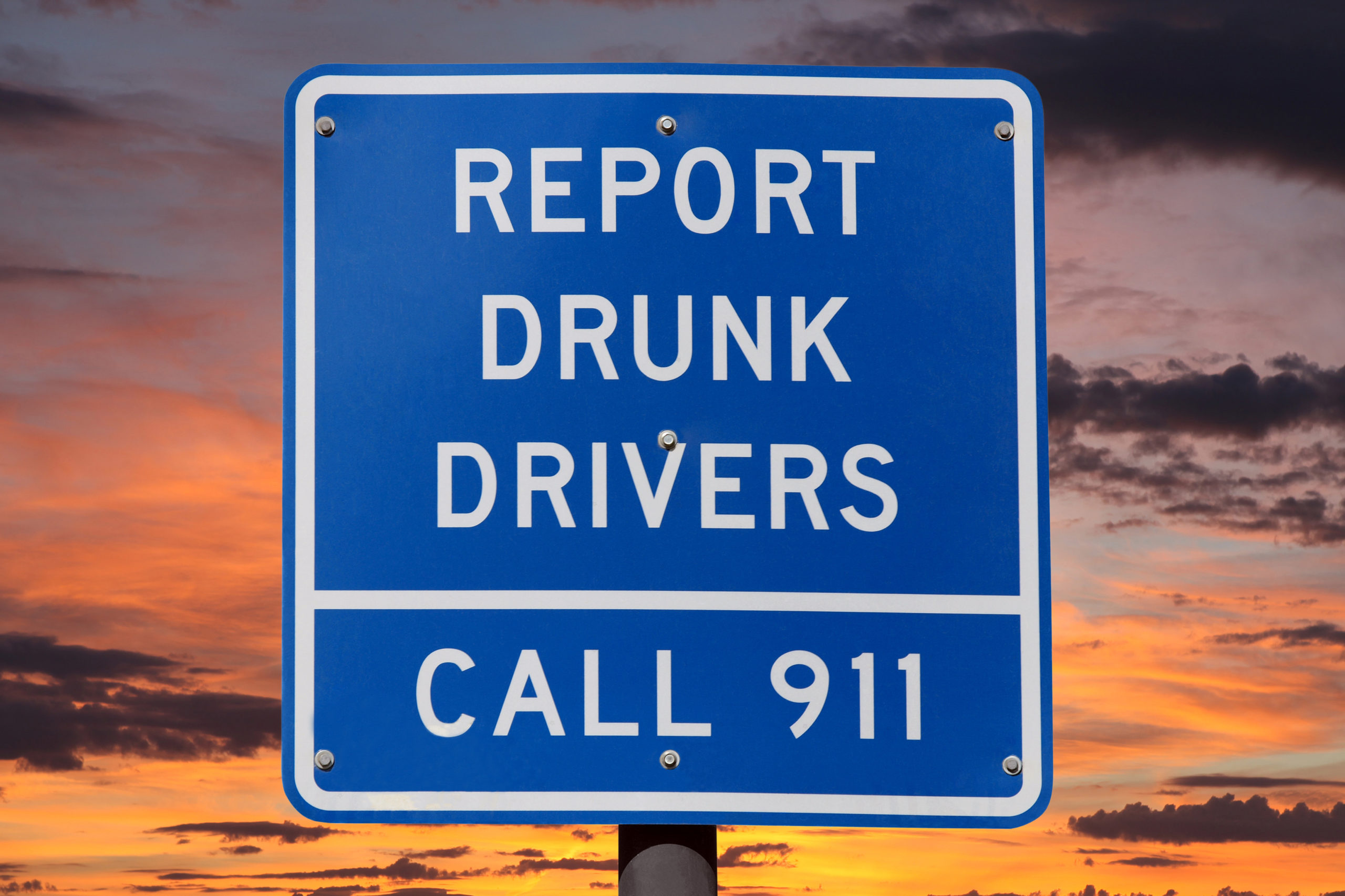 report drunk drivers