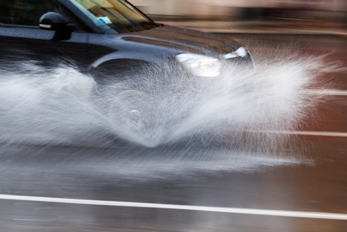 driving in the rain