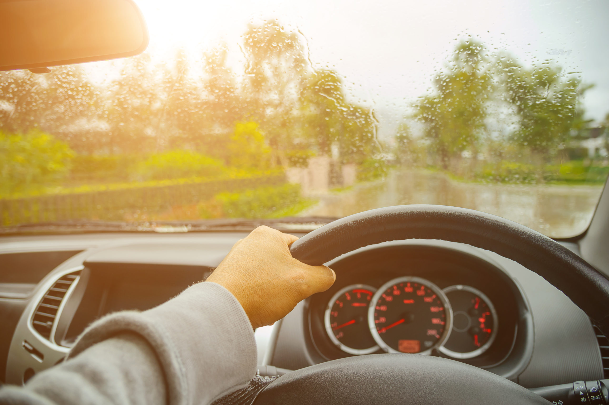 driving in rain