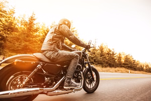 Motorcyle-on-the-road